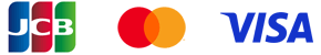 JCB、Mastercard、VISAのロゴを表示