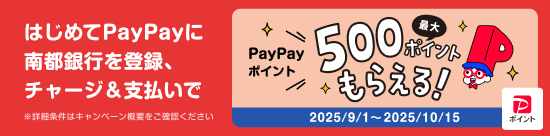 はじめてPayPayに南都銀行を登録、チャージ＆支払いでPayPayポイント最大500ポイントもらえる！